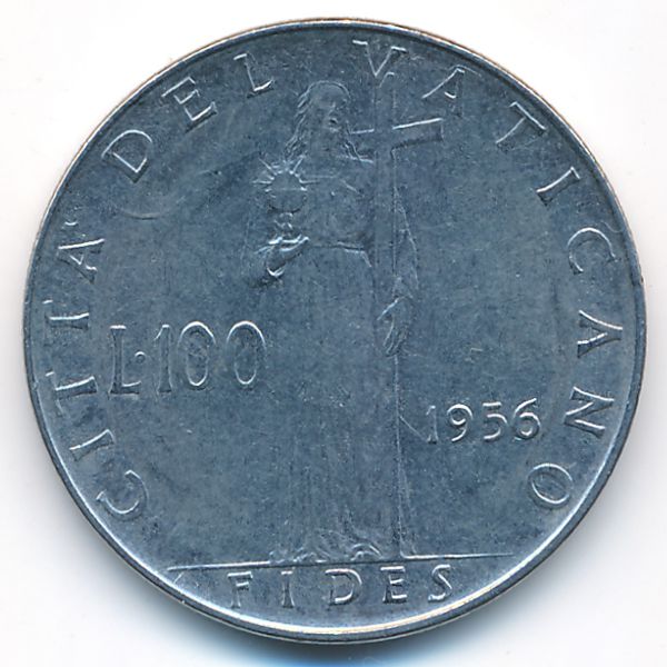 Ватикан, 100 лир (1956 г.)