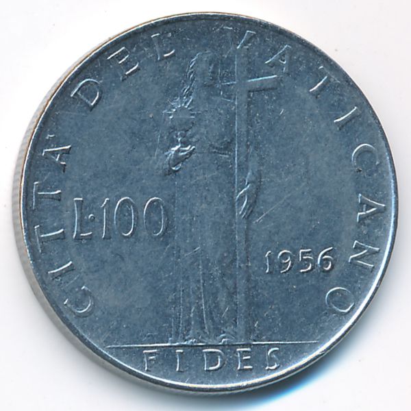 Ватикан, 100 лир (1956 г.)