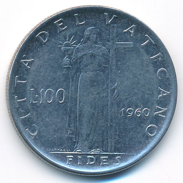 Ватикан, 100 лир (1960 г.)