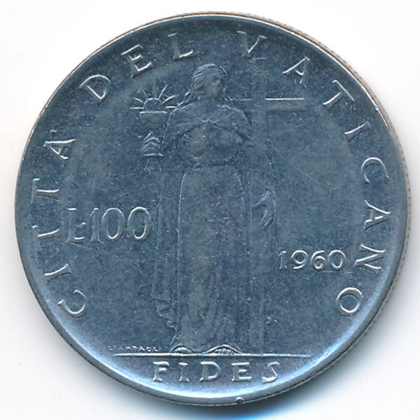 Ватикан, 100 лир (1960 г.)