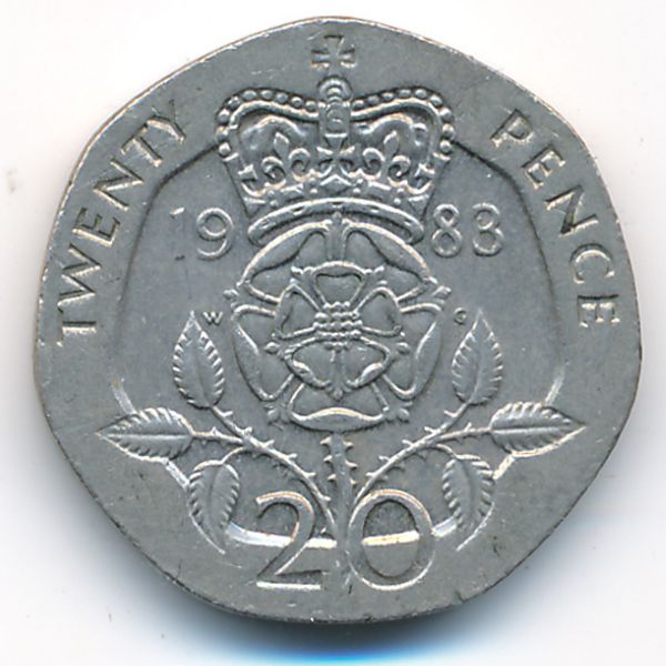 Великобритания, 20 пенсов (1983 г.)
