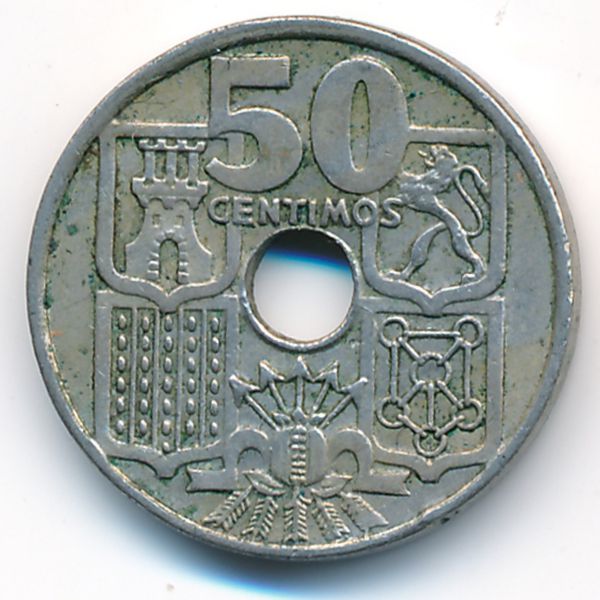 Испания, 50 сентимо (1949 г.)
