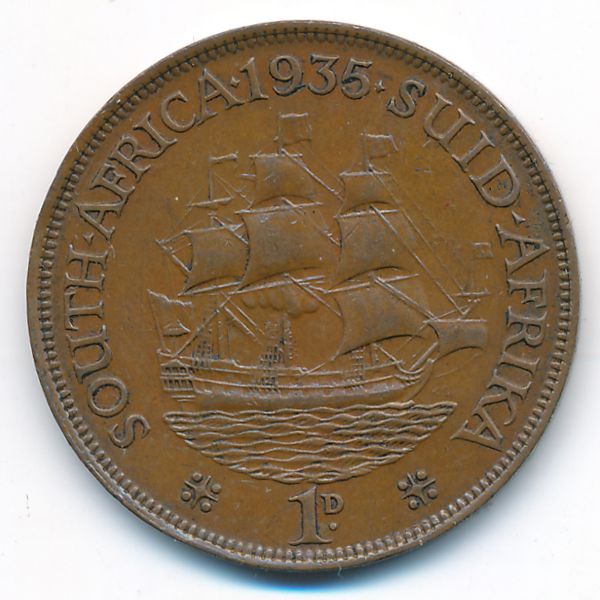 ЮАР, 1 пенни (1935 г.)