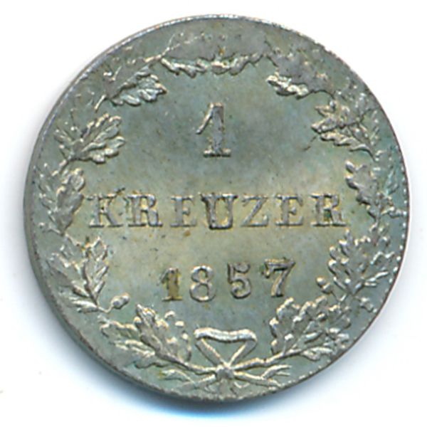 Франкфурт, 1 крейцер (1857 г.)