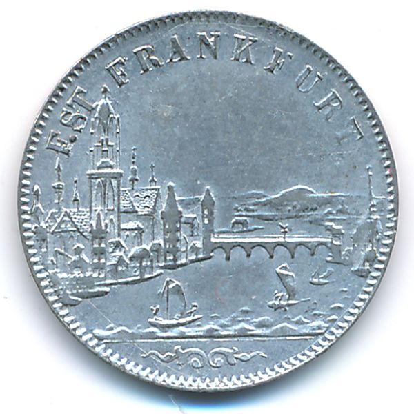 Франкфурт, 6 крейцеров (1856 г.)