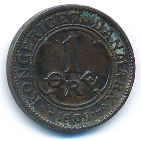 Дания, 1 эре (1909 г.)