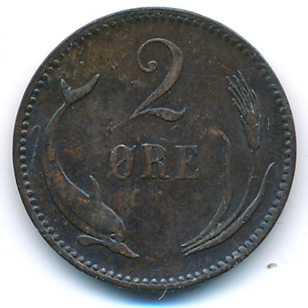 Дания, 2 эре (1889 г.)