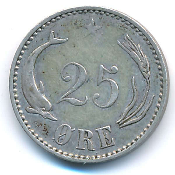 Дания, 25 эре (1905 г.)