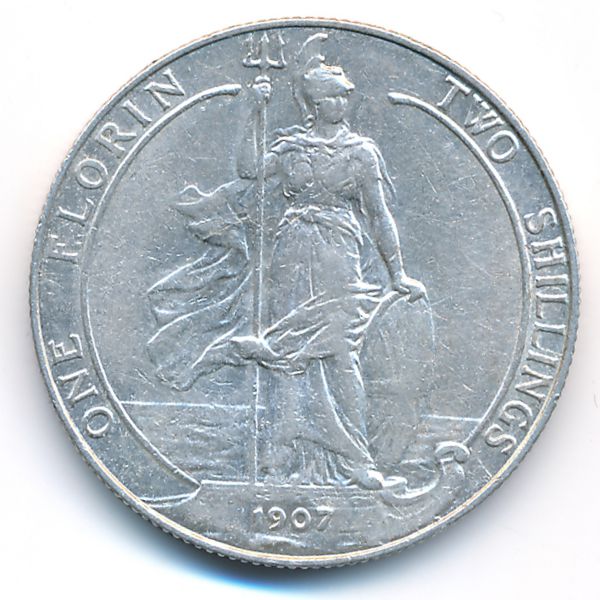 Великобритания, 1 флорин (1907 г.)