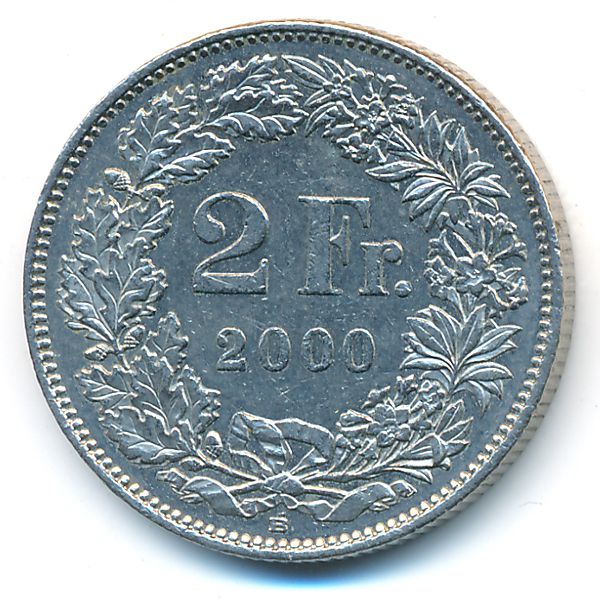 Швейцария, 2 франка (2000 г.)