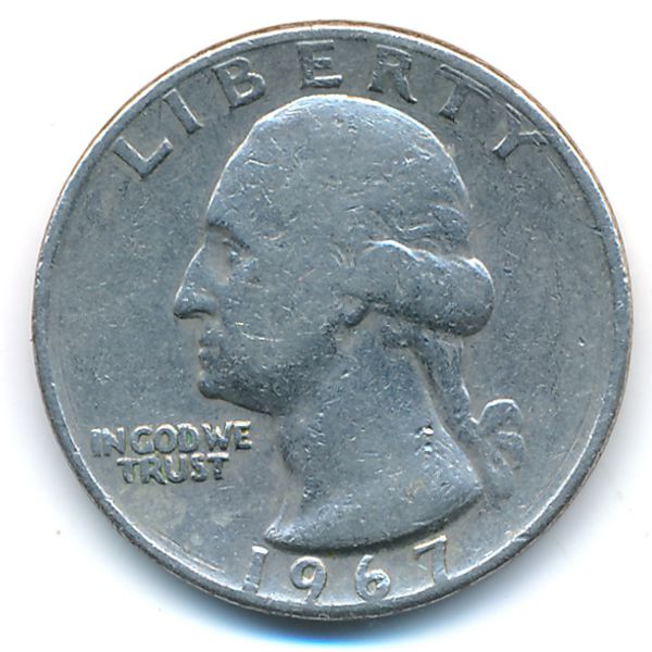 США, 1/4 доллара (1967 г.)