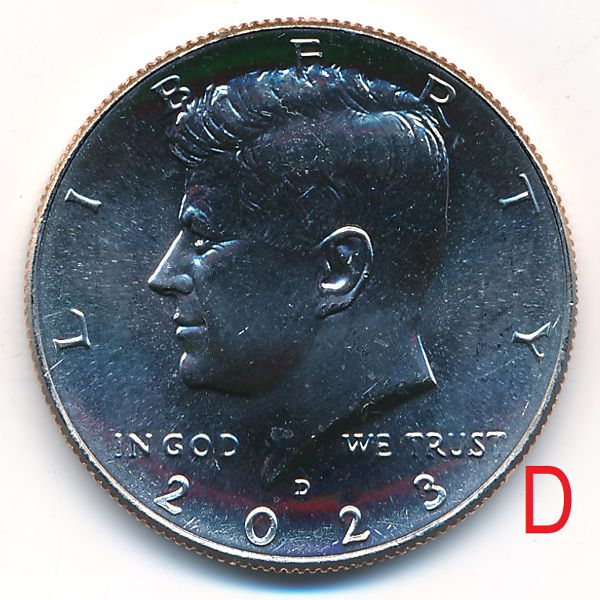 США, 1/2 доллара (2023 г.)