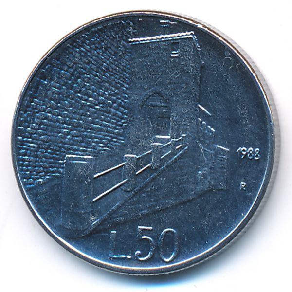 Сан-Марино, 50 лир (1988 г.)
