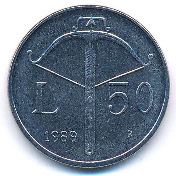 Сан-Марино, 50 лир (1989 г.)