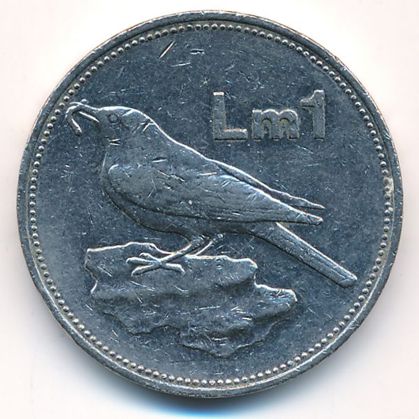 Мальта, 1 лира (1986 г.)