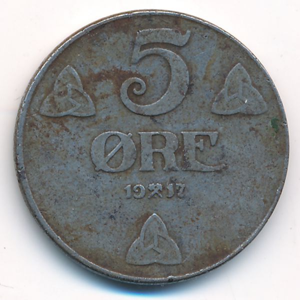 Норвегия, 5 эре (1917 г.)