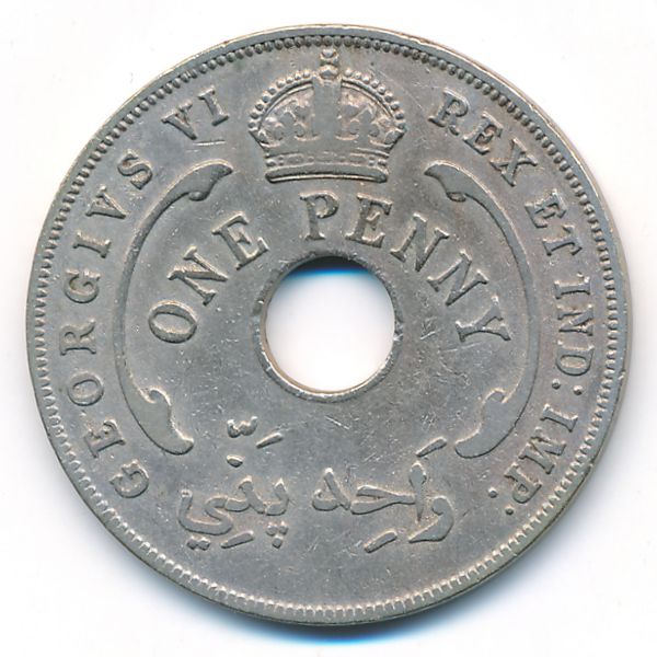 Британская Западная Африка, 1 пенни (1944 г.)