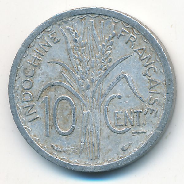 Французский Индокитай, 10 центов (1945 г.)