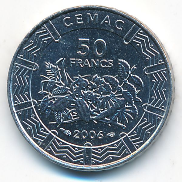 Центральная Африка, 50 франков КФА (2006 г.)