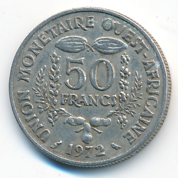 Западная Африка, 50 франков (1972 г.)