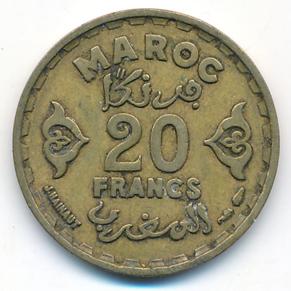 Марокко, 20 франков (1951 г.)