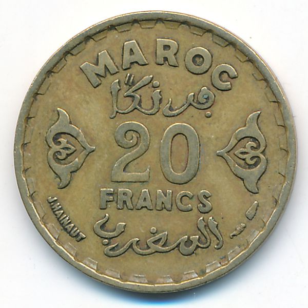 Марокко, 20 франков (1951 г.)