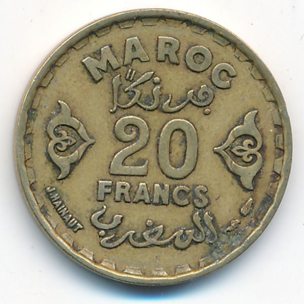 Марокко, 20 франков (1951 г.)