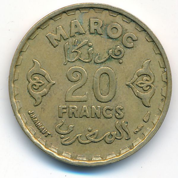 Марокко, 20 франков (1951 г.)