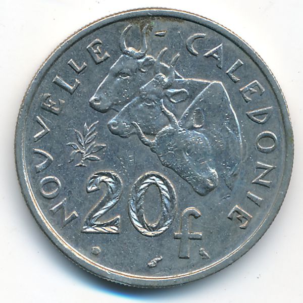 Новая Каледония, 20 франков (1970 г.)