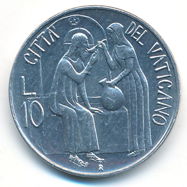 Ватикан, 10 лир (1981 г.)