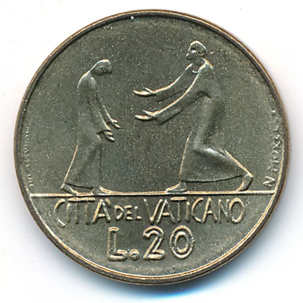 Ватикан, 20 лир (1978 г.)