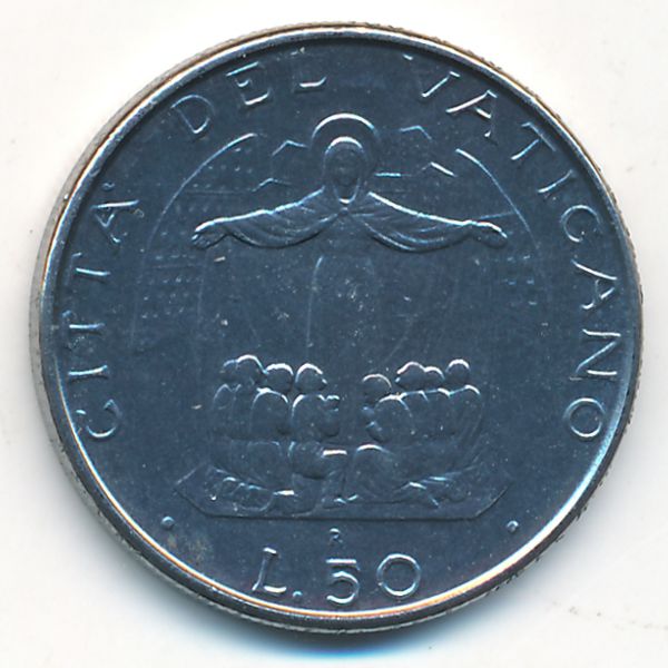Ватикан, 50 лир (1987 г.)