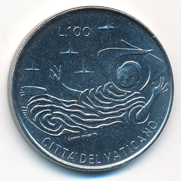 Ватикан, 100 лир (1969 г.)