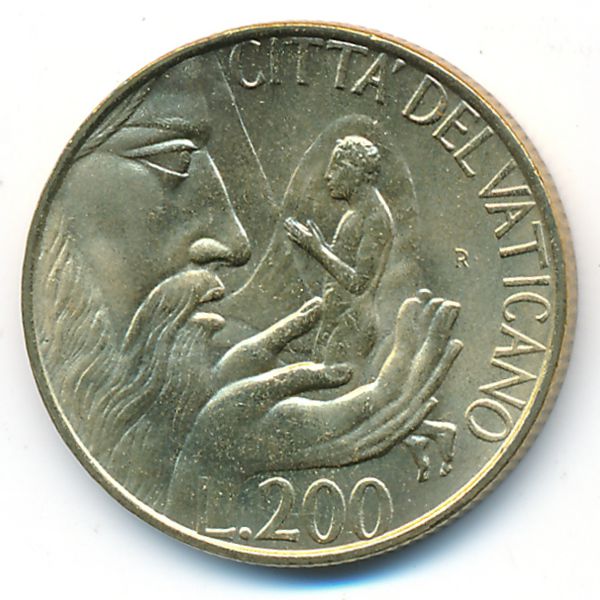 Ватикан, 200 лир (1988 г.)