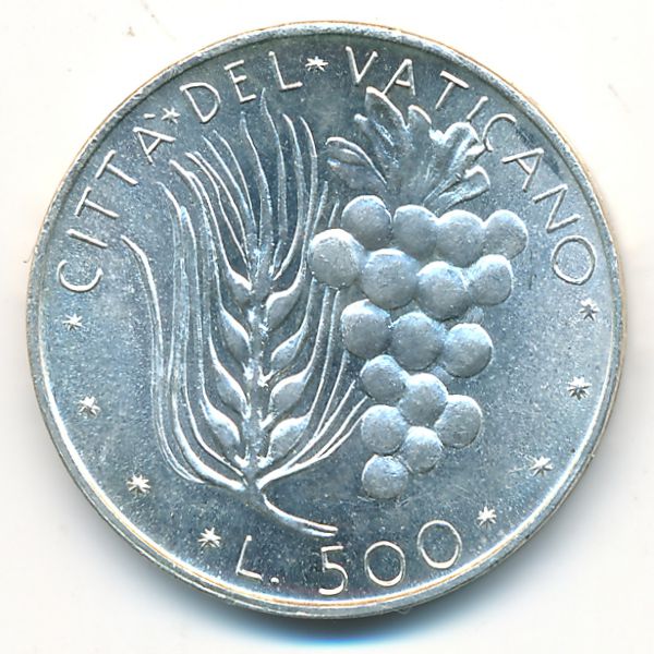 Ватикан, 500 лир (1976 г.)