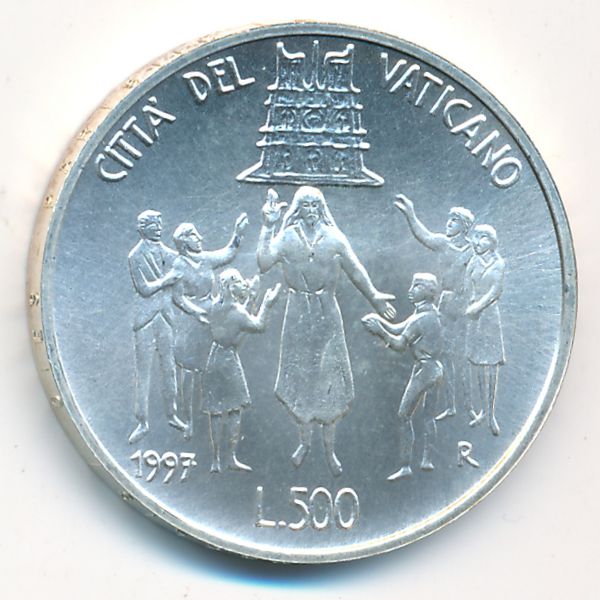 Ватикан, 500 лир (1997 г.)