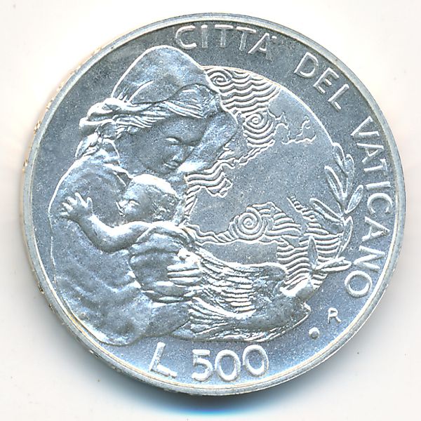Ватикан, 500 лир (1995 г.)