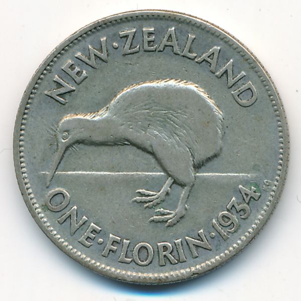 Новая Зеландия, 1 флорин (1934 г.)