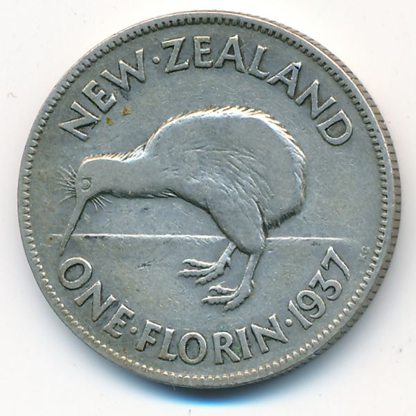 Новая Зеландия, 1 флорин (1937 г.)