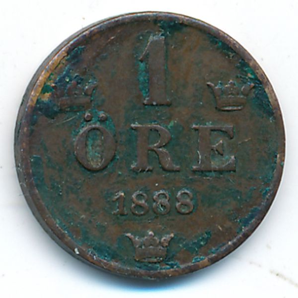 Швеция, 1 эре (1888 г.)