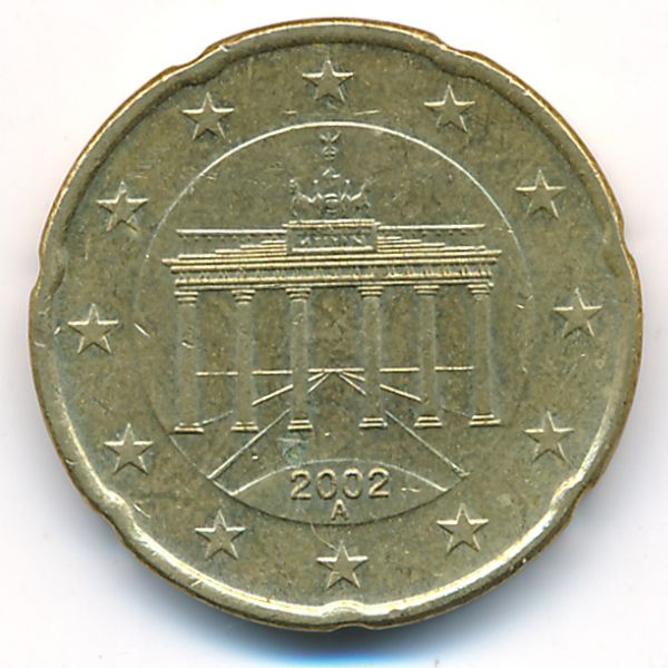 Германия, 20 евроцентов (2002 г.)