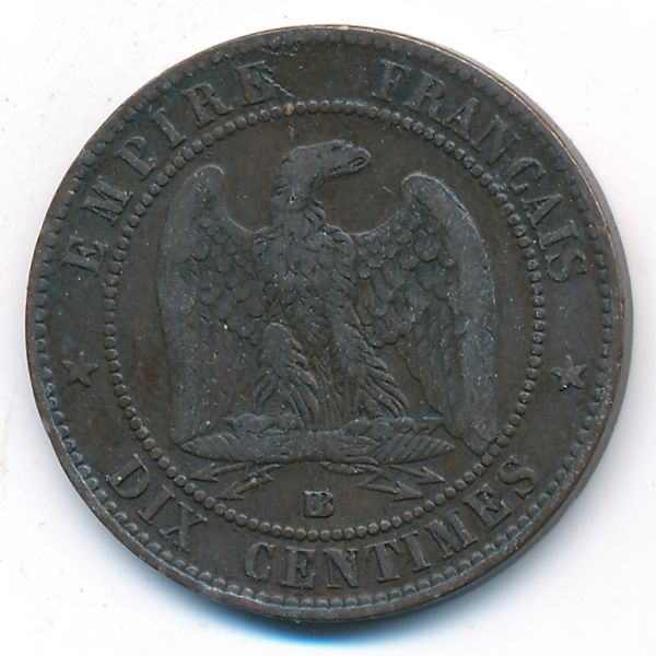 Франция, 10 сентим (1861 г.)