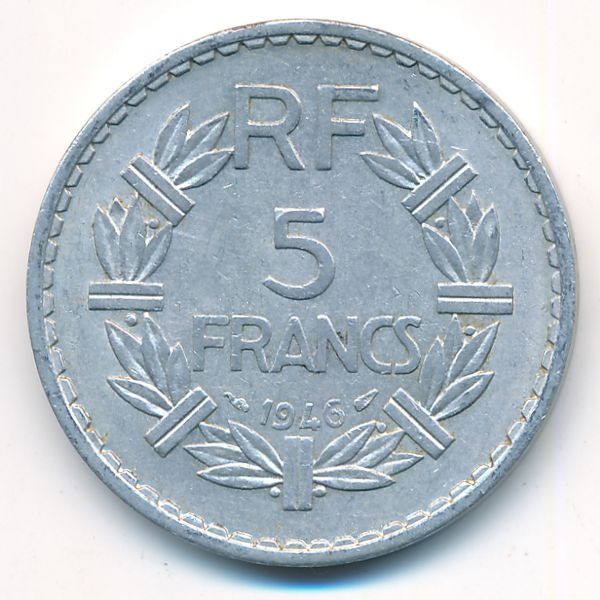 Франция, 5 франков (1946 г.)