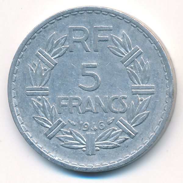 Франция, 5 франков (1946 г.)