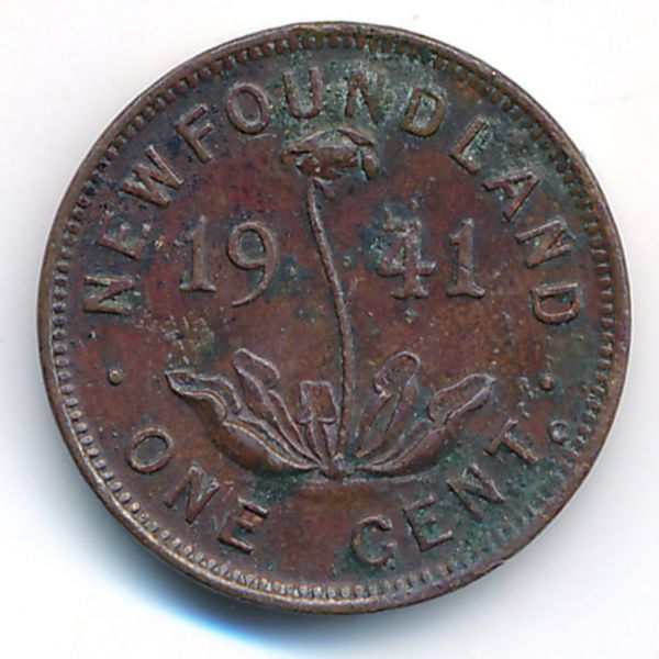 Ньюфаундленд, 1 цент (1941 г.)