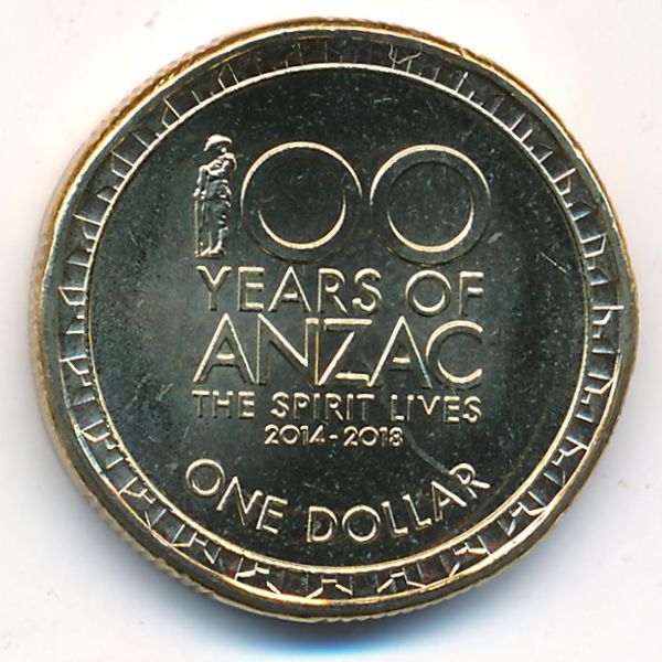 Австралия, 1 доллар (2018 г.)