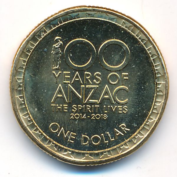Австралия, 1 доллар (2018 г.)