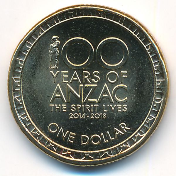 Австралия, 1 доллар (2018 г.)