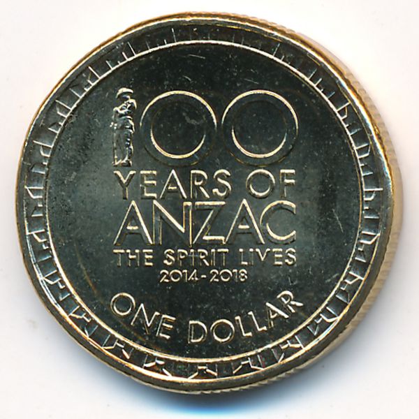 Австралия, 1 доллар (2018 г.)