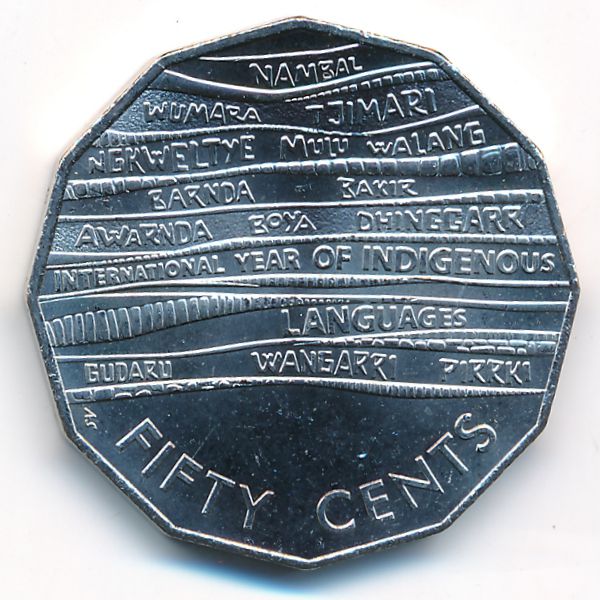 Австралия, 50 центов (2019 г.)